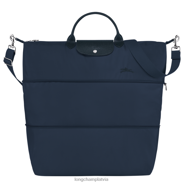 sievietes flote Longchamp le pliage zaļa ceļojumu soma paplašināma somas 64NVH804