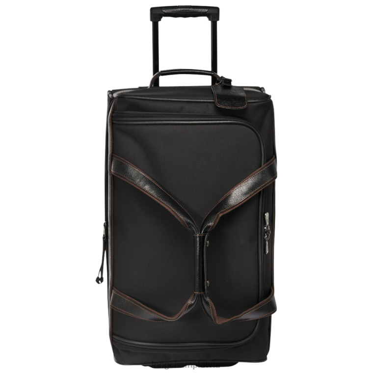 sievietes melns Longchamp Boxford ceļojumu soma somas 64NVH836