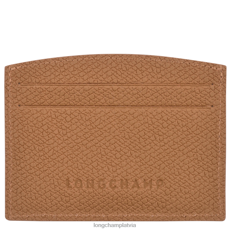 sievietes dabisks Longchamp roseau karšu turētājs ādas izstrādājumi 64NVH637