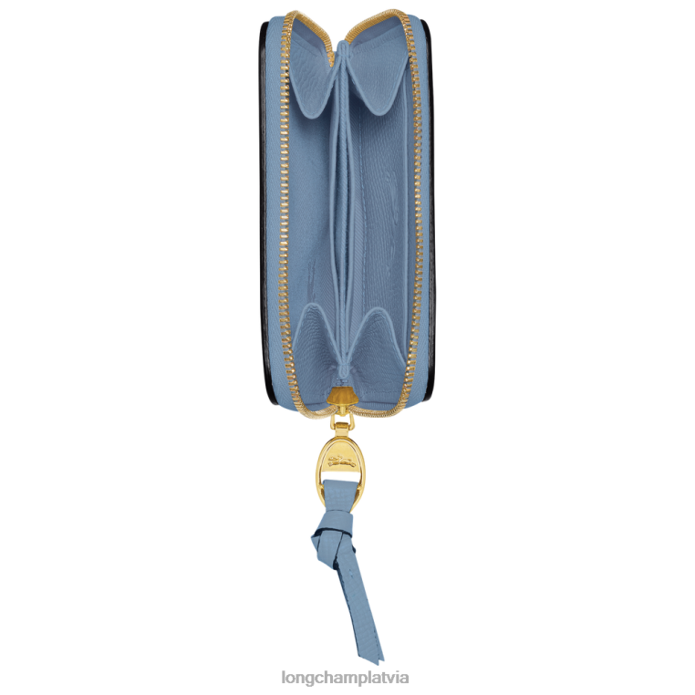 sievietes šīferis Longchamp pastkastes monētu maku ādas izstrādājumi 64NVH539
