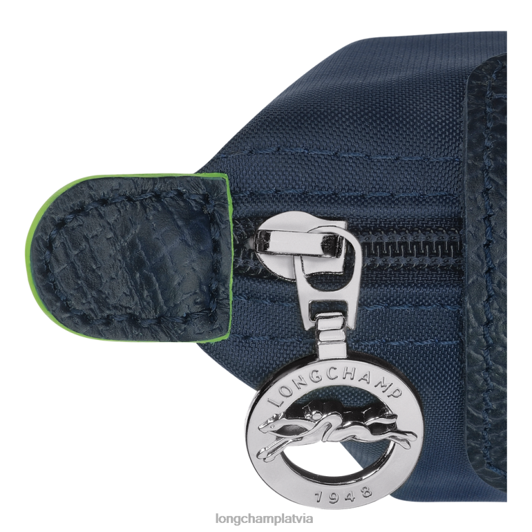sievietes flote Longchamp le pliage zaļo monētu maku ādas izstrādājumi 64NVH510