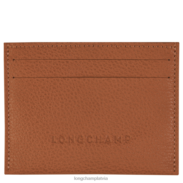 sievietes karamele Longchamp le foulonne kartes īpašnieks ādas izstrādājumi 64NVH645