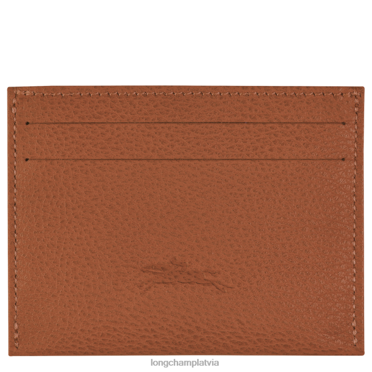 sievietes karamele Longchamp le foulonne kartes īpašnieks ādas izstrādājumi 64NVH645
