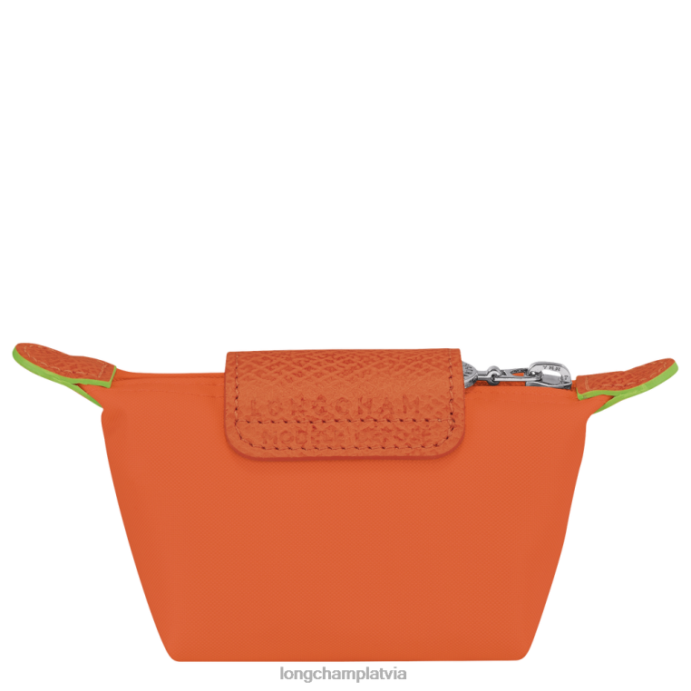 sievietes karote Longchamp le pliage zaļo monētu maku ādas izstrādājumi 64NVH511