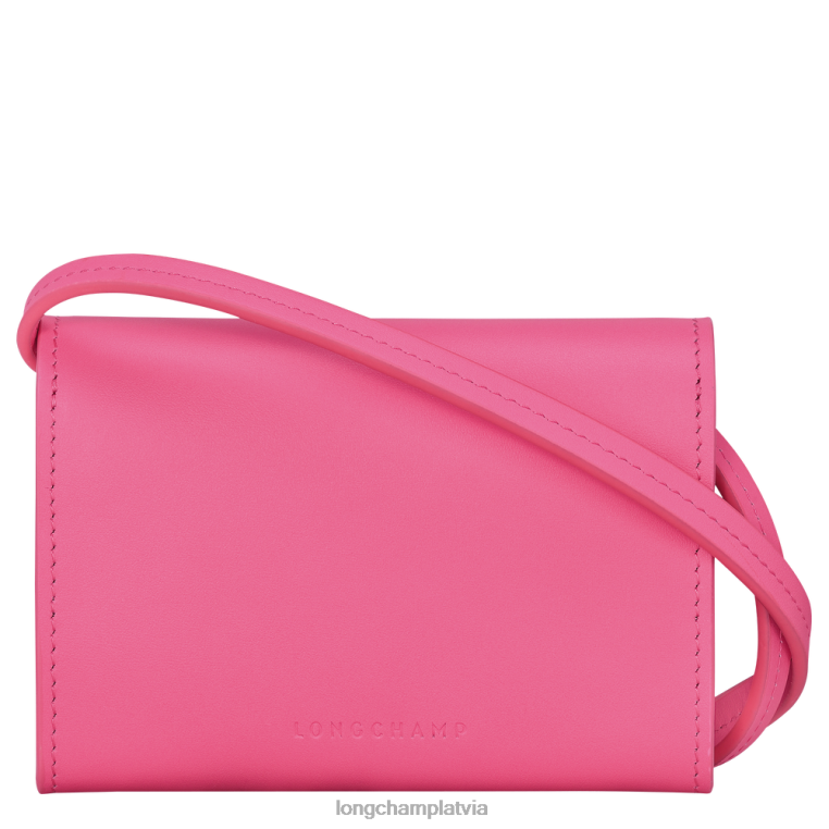 sievietes konfektes Longchamp box-trot monētu maku ar ādas mežģīnēm ādas izstrādājumi 64NVH515