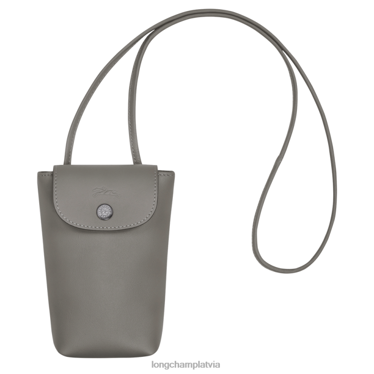 sievietes bruņurupuču balodis Longchamp le pliage xtra telefona maciņš ar ādas mežģīnēm ādas izstrādājumi 64NVH721