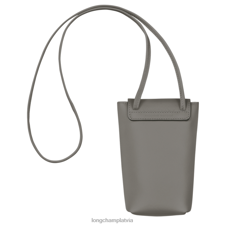 sievietes bruņurupuču balodis Longchamp le pliage xtra telefona maciņš ar ādas mežģīnēm ādas izstrādājumi 64NVH721
