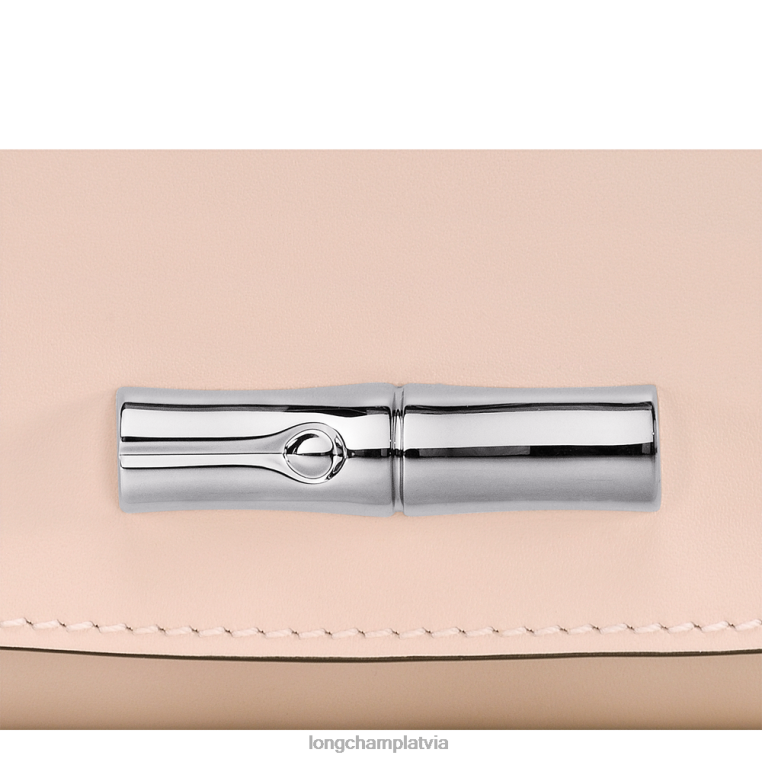 sievietes gaiši rozā Longchamp rozā sajūgs ādas izstrādājumi 64NVH249