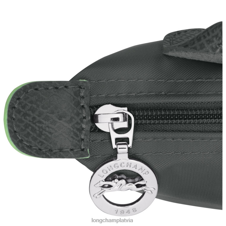 sievietes grafīts Longchamp le pliage zaļš maisiņš ar rokturi ādas izstrādājumi 64NVH672