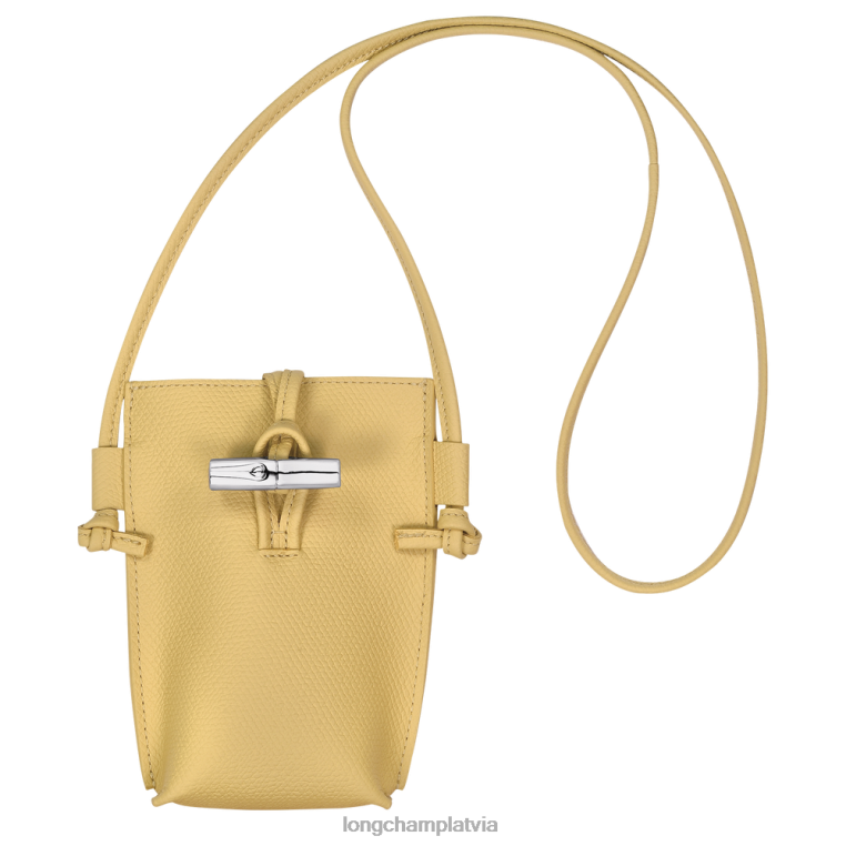 sievietes kukurūza Longchamp roseau telefona maciņš ar mežģīnēm ādas izstrādājumi 64NVH685