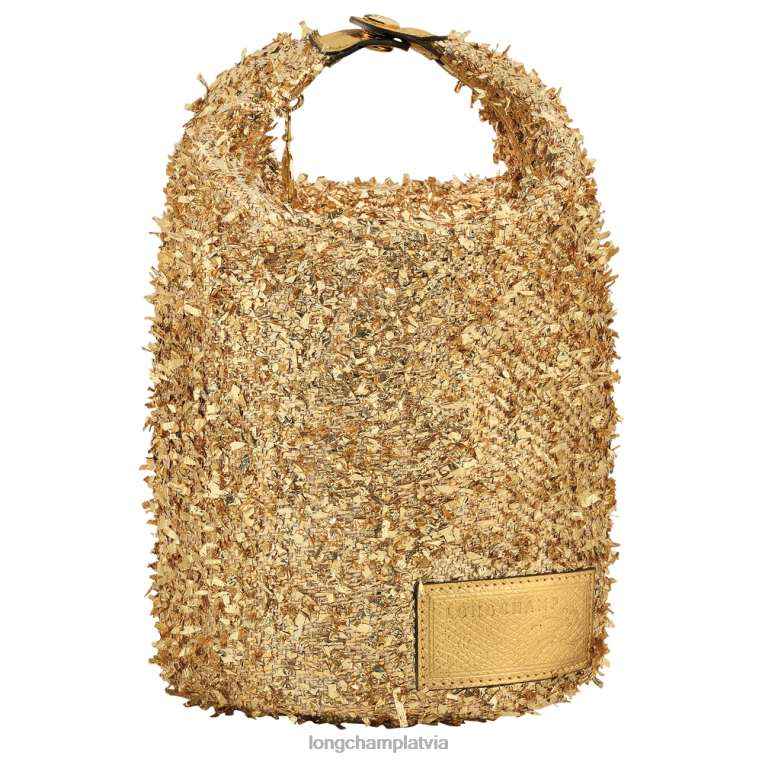 sievietes zelts Longchamp le pliage savākšanas maisiņš ādas izstrādājumi 64NVH221