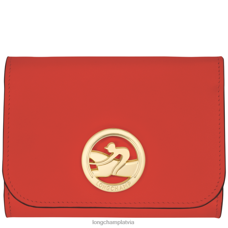 sievietes apelsīns Longchamp box-trot maku ādas izstrādājumi 64NVH555