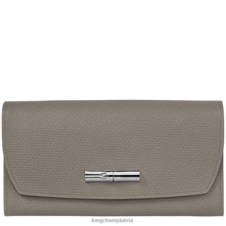 sievietes bruņurupuču balodis Longchamp roseau kontinentālais maks ādas izstrādājumi 64NVH592