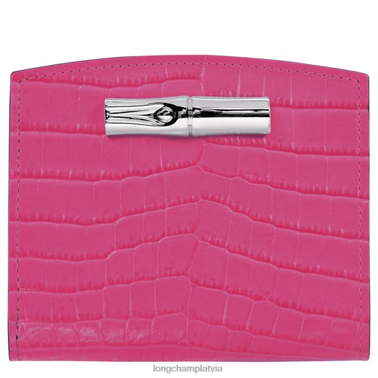 sievietes fuksija Longchamp roseau maku ādas izstrādājumi 64NVH593