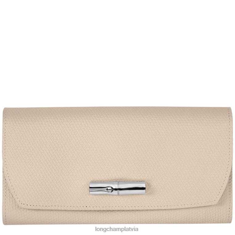sievietes papīrs Longchamp roseau kontinentālais maks ādas izstrādājumi 64NVH590