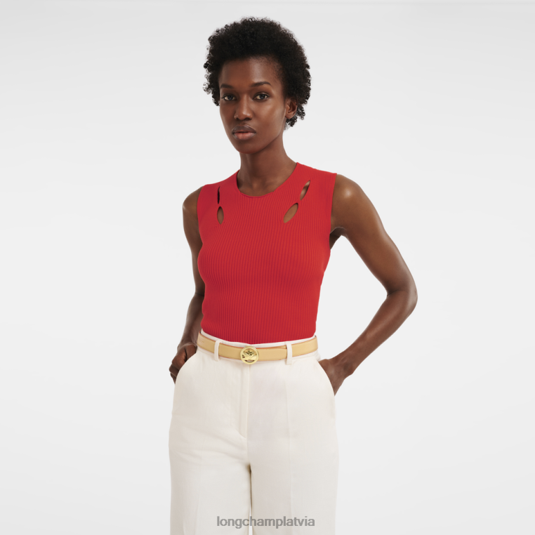 sievietes augu/melns Longchamp box-rikšo josta Piederumi 64NVH939