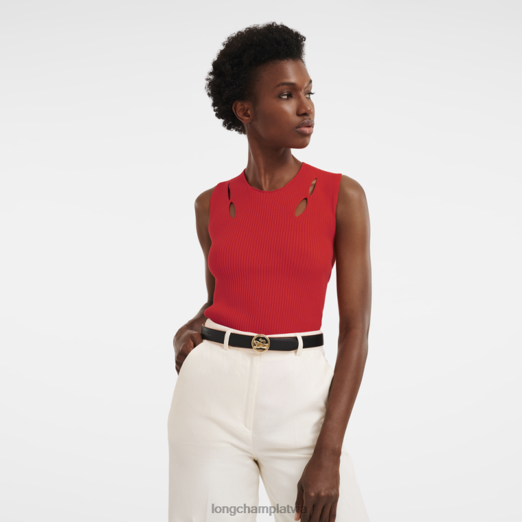 sievietes augu/melns Longchamp box-rikšo josta Piederumi 64NVH939