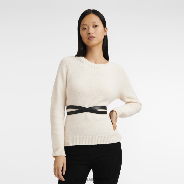 sievietes melns Longchamp box-rikšo josta Piederumi 64NVH945