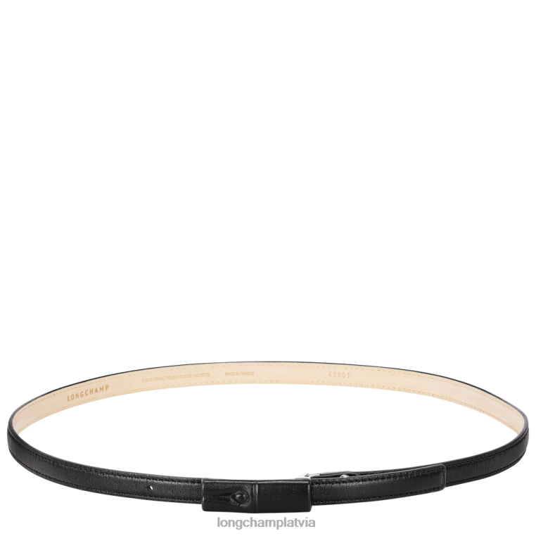 sievietes melns Longchamp rozā josta Piederumi 64NVH934