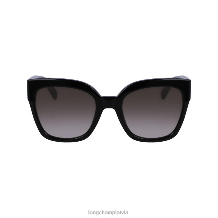 sievietes melns Longchamp 2022. gada rudens/ziemas kolekcijas saulesbrilles Piederumi 64NVH897