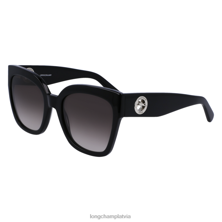 sievietes melns Longchamp 2022. gada rudens/ziemas kolekcijas saulesbrilles Piederumi 64NVH897