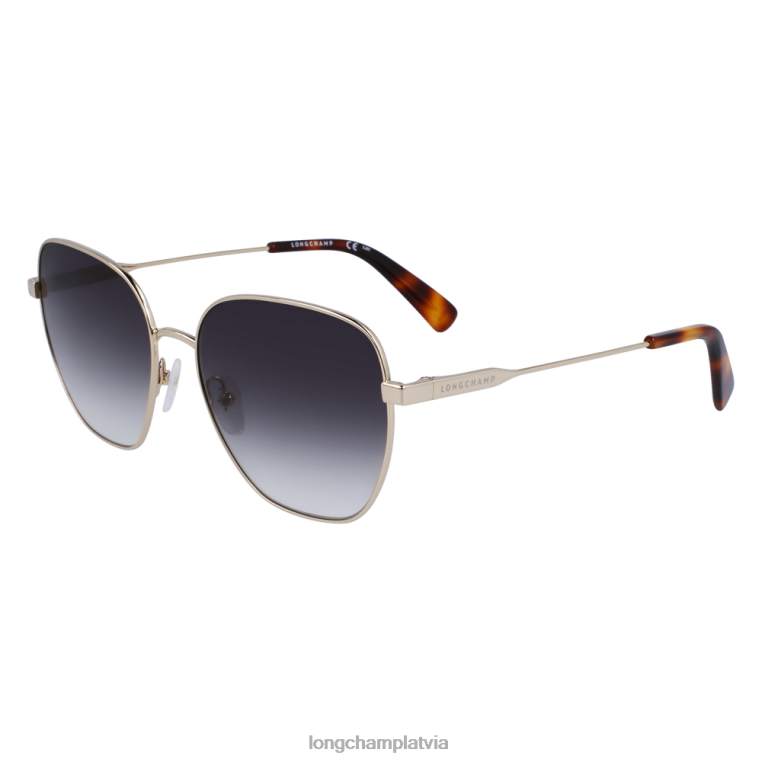 sievietes zelta zaļa Longchamp pavasara/vasaras kolekcija 2023 saulesbrilles Piederumi 64NVH15