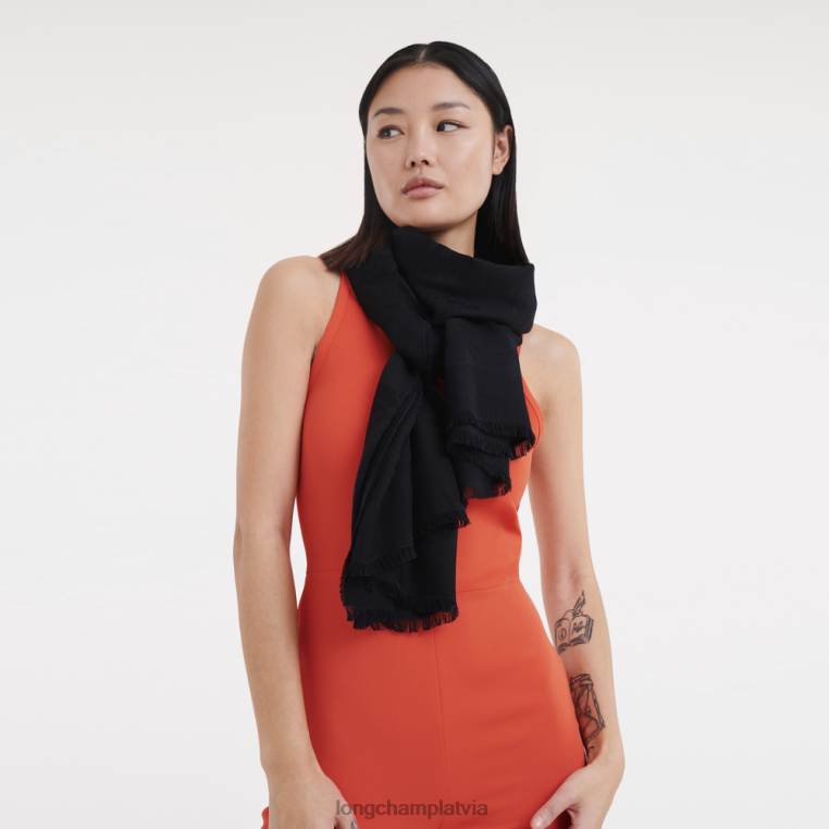 sievietes melns Longchamp 2023. gada pavasara/vasaras kolekcijas nozagts Piederumi 64NVH982