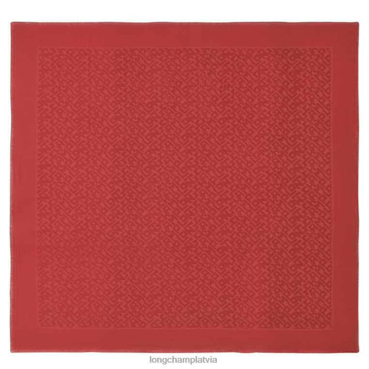 sievietes terakota Longchamp 2023. gada pavasara/vasaras kolekcijas šalle Piederumi 64NVH970