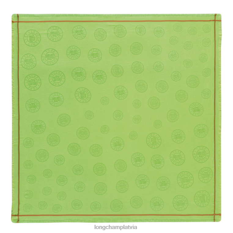 sievietes zaļā gaisma Longchamp 2023. gada pavasara/vasaras kolekcijas šalle Piederumi 64NVH978