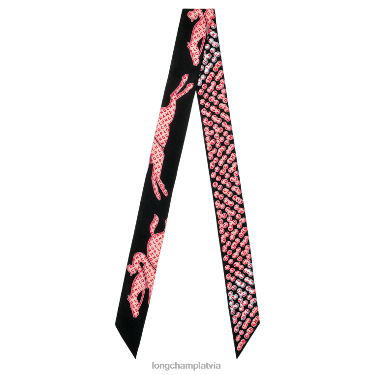 sievietes melns Longchamp 2023. gada pavasara/vasaras kolekcijas bandeau Piederumi 64NVH1062