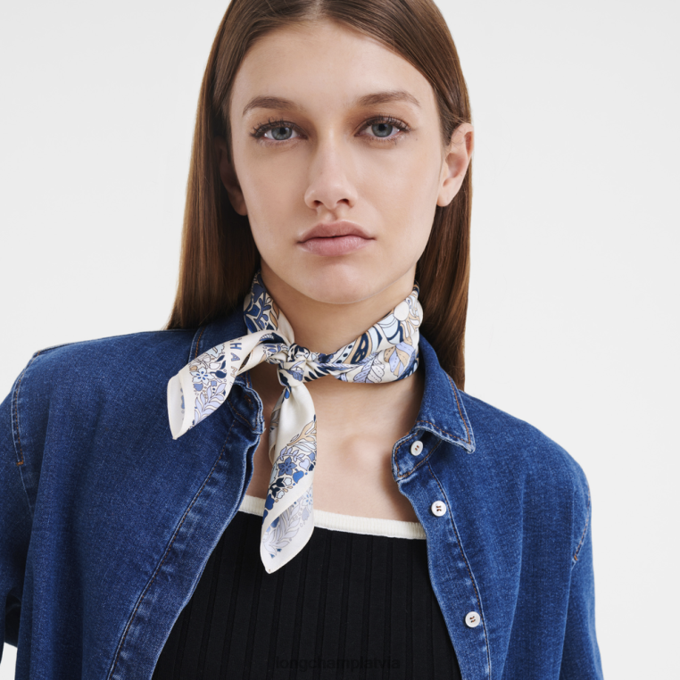 sievietes šīferis Longchamp 2023. gada pavasara/vasaras kolekcijas zīda šalle 50 Piederumi 64NVH1005