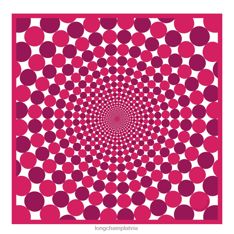 sievietes fuksija Longchamp 2023. gada pavasara/vasaras kolekcijas zīda šalle 70 Piederumi 64NVH1035