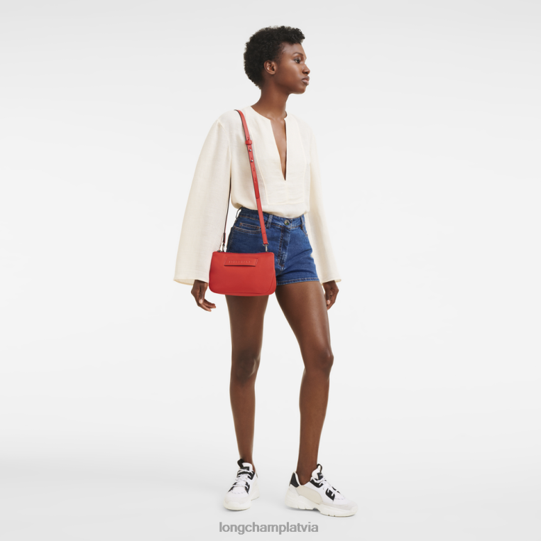 sievietes apelsīns Longchamp 3D crossbody soma somas 64NVH320