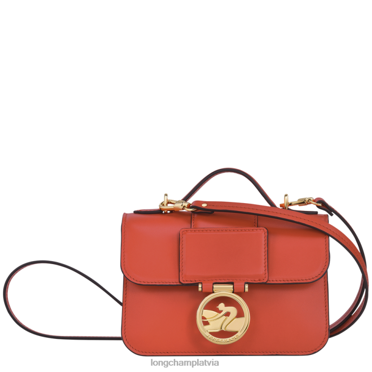 sievietes apelsīns Longchamp box-trot crossbody soma somas 64NVH21