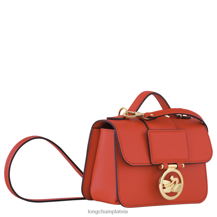 sievietes apelsīns Longchamp box-trot crossbody soma somas 64NVH21