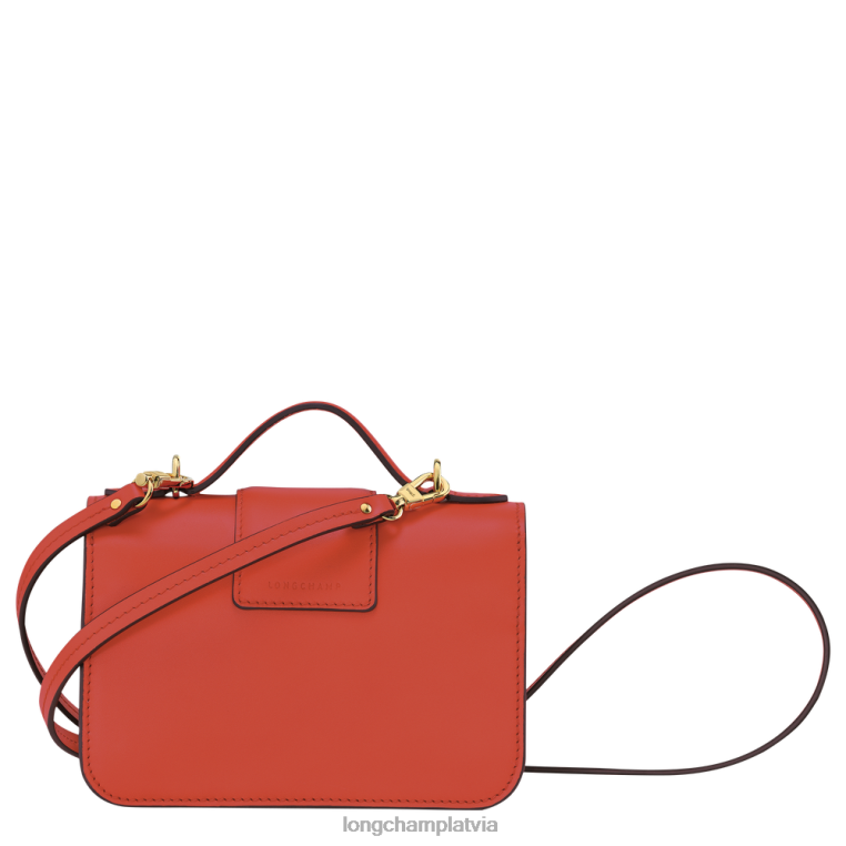 sievietes apelsīns Longchamp box-trot crossbody soma somas 64NVH21