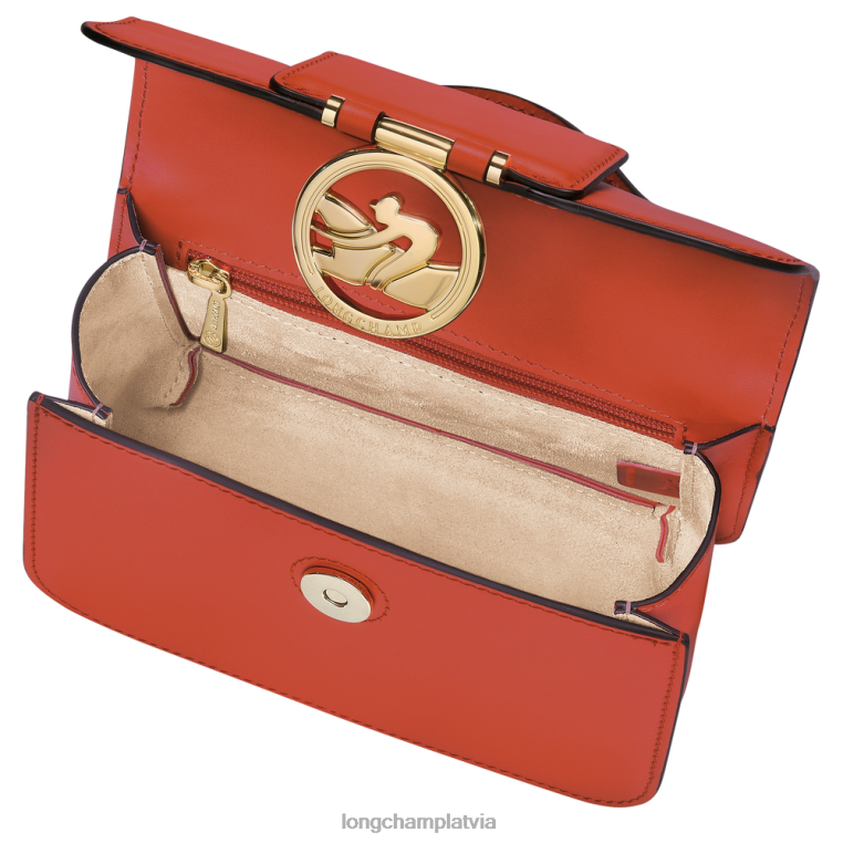 sievietes apelsīns Longchamp box-trot crossbody soma somas 64NVH21