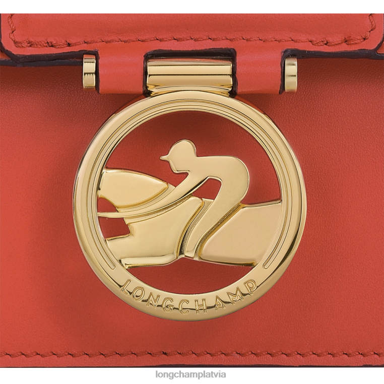 sievietes apelsīns Longchamp box-trot crossbody soma somas 64NVH21