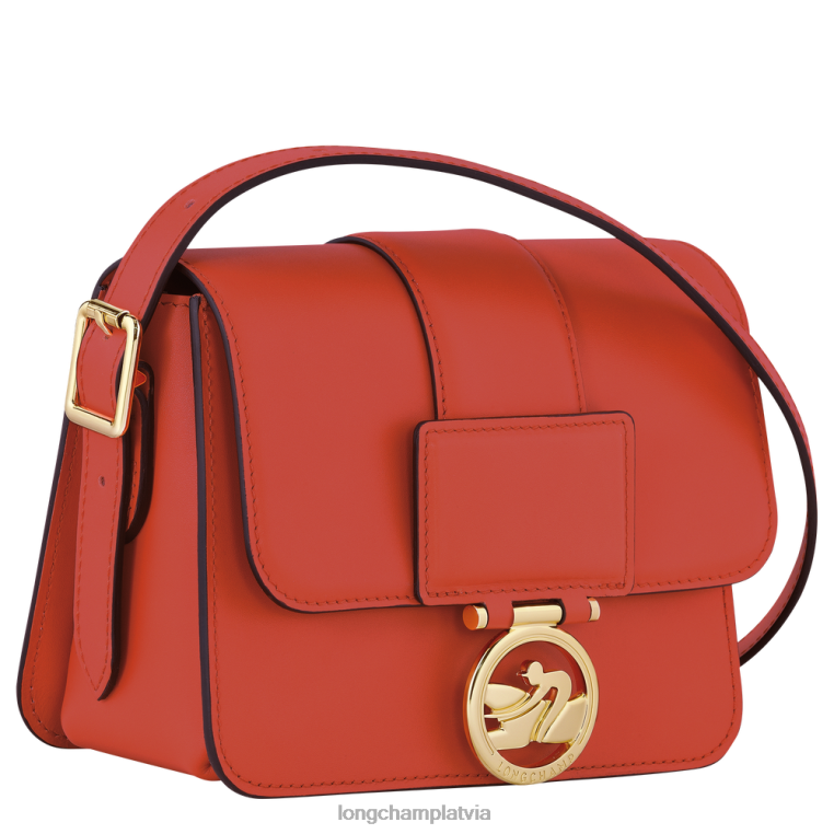 sievietes apelsīns Longchamp box-trot crossbody soma somas 64NVH229