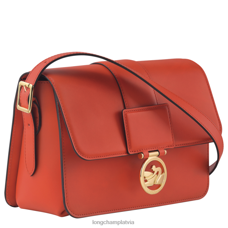 sievietes apelsīns Longchamp box-trot crossbody soma somas 64NVH232