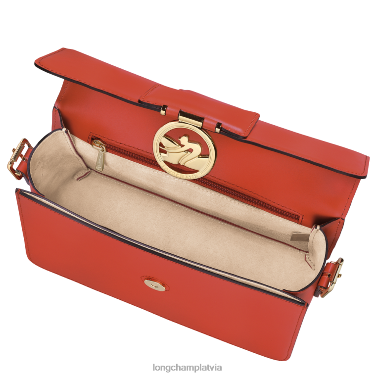 sievietes apelsīns Longchamp box-trot crossbody soma somas 64NVH232