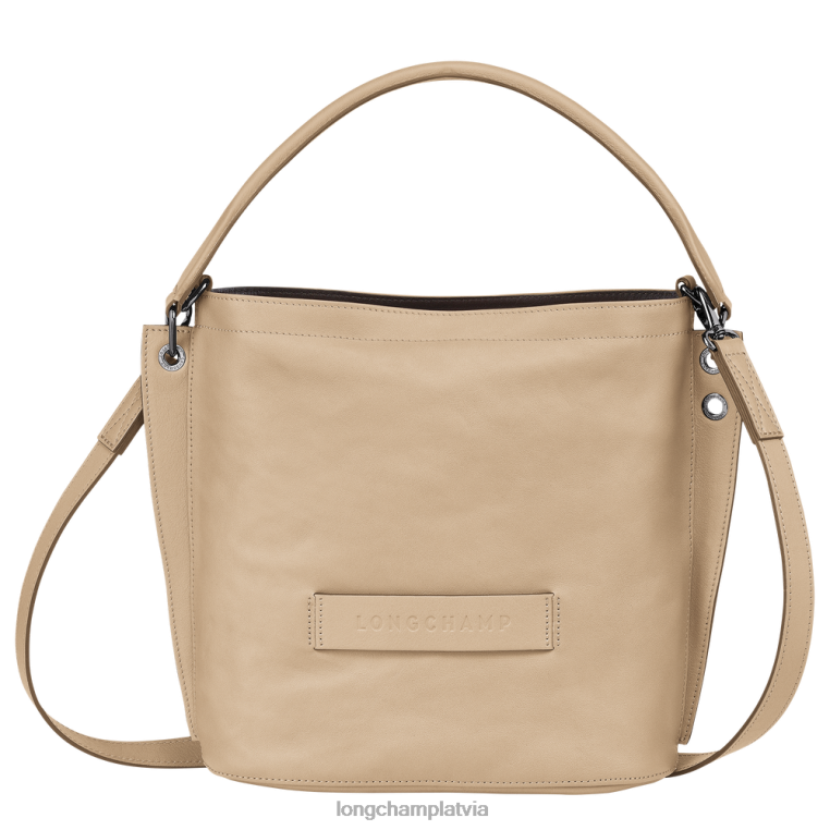 sievietes bēšs Longchamp 3D crossbody soma somas 64NVH313