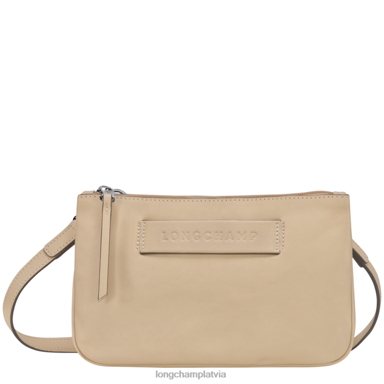 sievietes bēšs Longchamp 3D crossbody soma somas 64NVH318