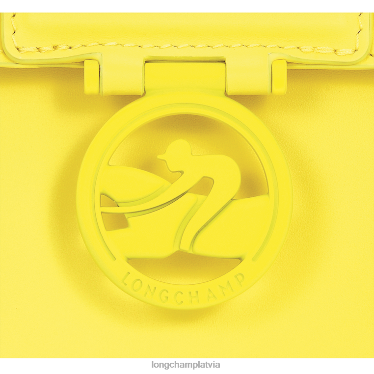 sievietes citronu Longchamp box-trot crossbody soma somas 64NVH239