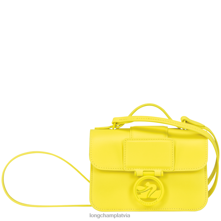 sievietes citronu Longchamp box-trot crossbody soma somas 64NVH241