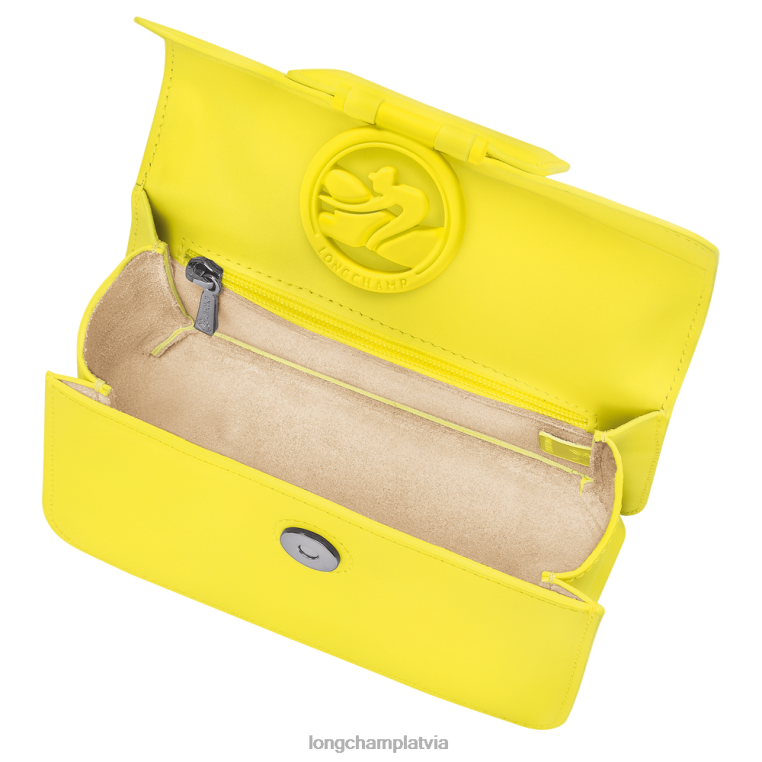 sievietes citronu Longchamp box-trot crossbody soma somas 64NVH241