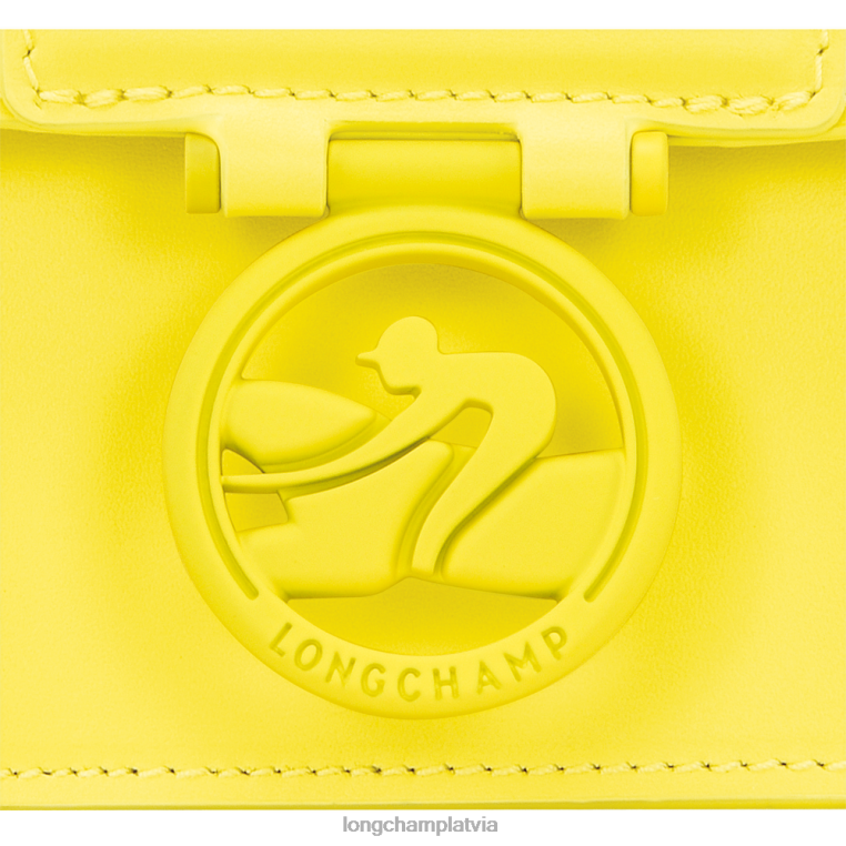 sievietes citronu Longchamp box-trot crossbody soma somas 64NVH241