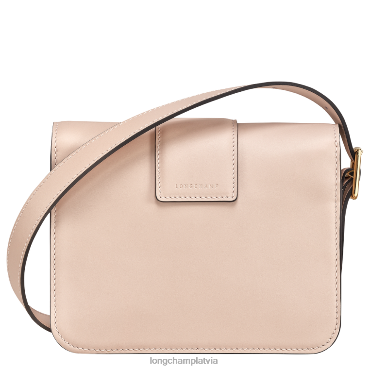 sievietes gaiši rozā Longchamp box-trot crossbody soma somas 64NVH22