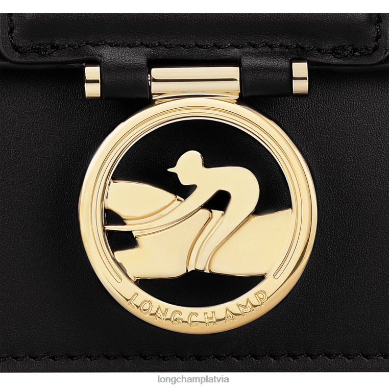 sievietes melns Longchamp box-trot crossbody soma somas 64NVH235