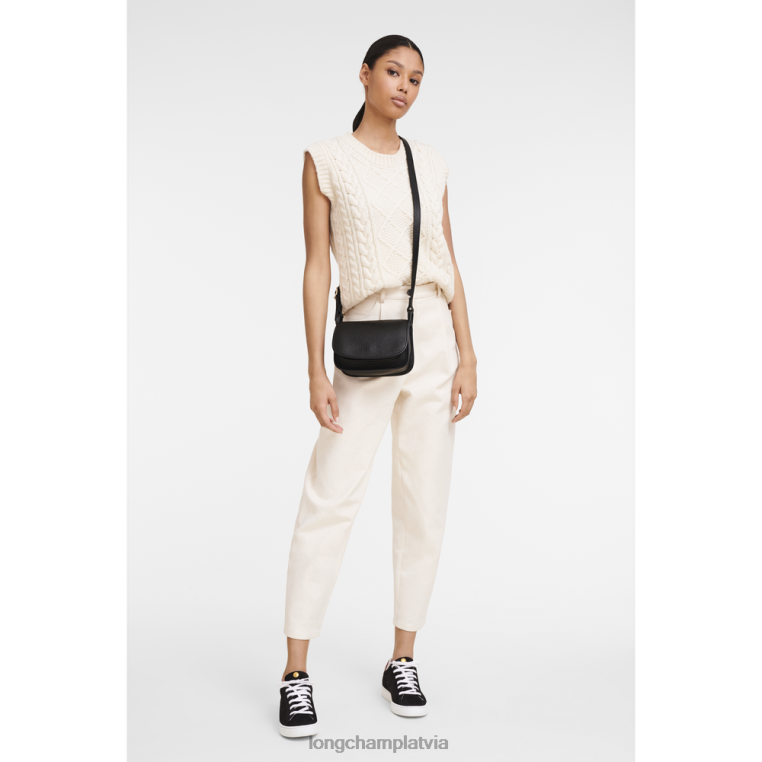 sievietes melns Longchamp le foulonne crossbody bag somas 64NVH261